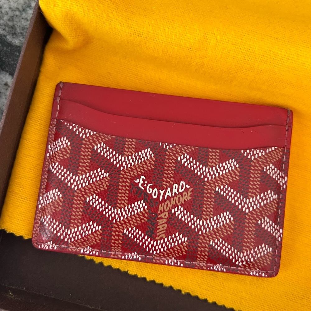 Goyard Saint Sulpice Red Card Holder